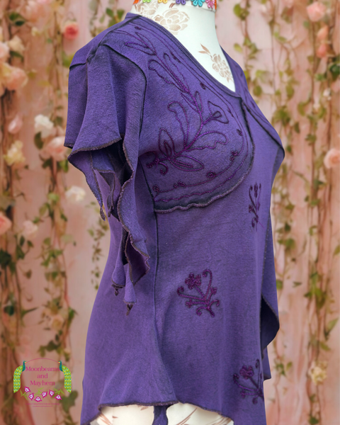 MYSTICAL PURPLE PIXIE TOP - MoonbeamsandMayhem