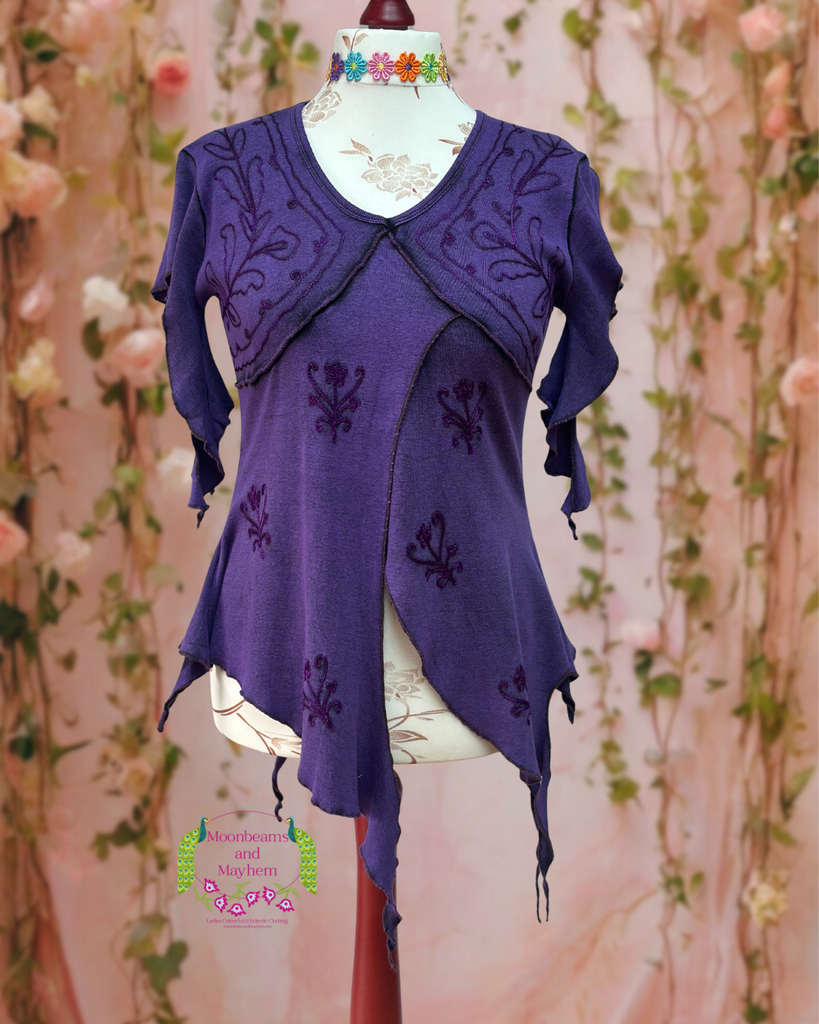 MYSTICAL PURPLE PIXIE TOP - MoonbeamsandMayhem