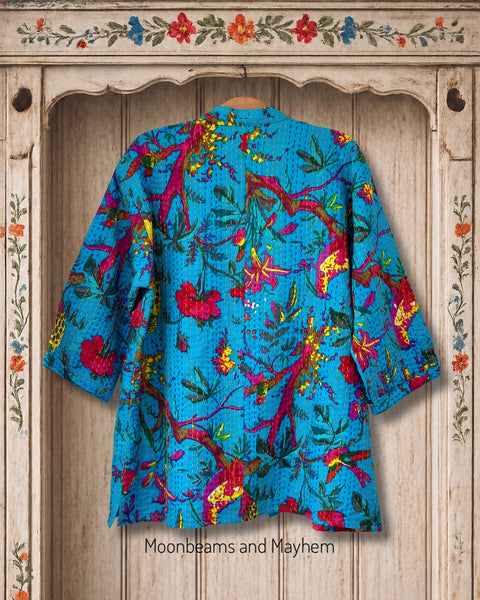 SAFFRON SOUL KIMONO / DUSTER COAT (OF739KS) - MoonbeamsandMayhem