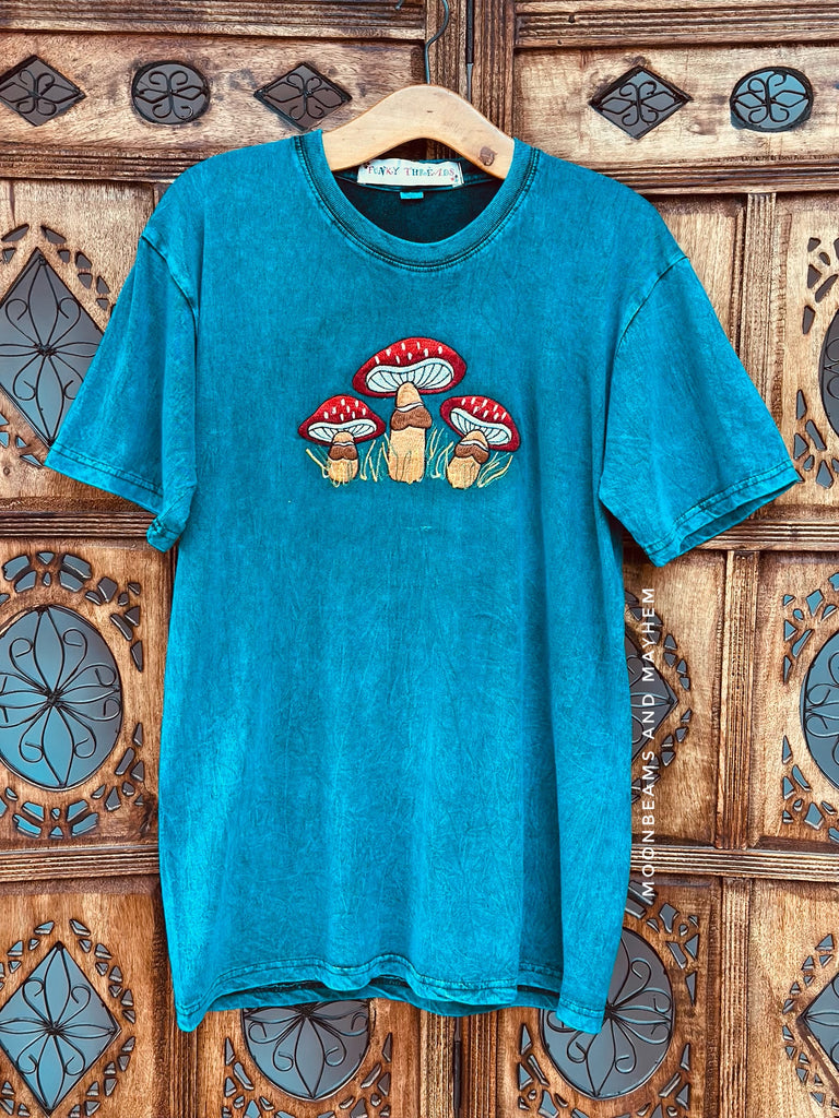 MYSTIC MUSHROOM EMBROIDERED TEE