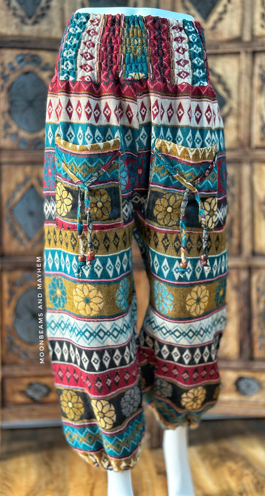 REDWOOD FLEECE HAREM TROUSERS (M)