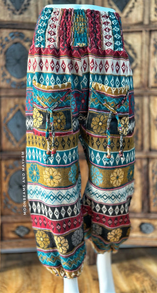 REDWOOD FLEECE HAREM TROUSERS (M)