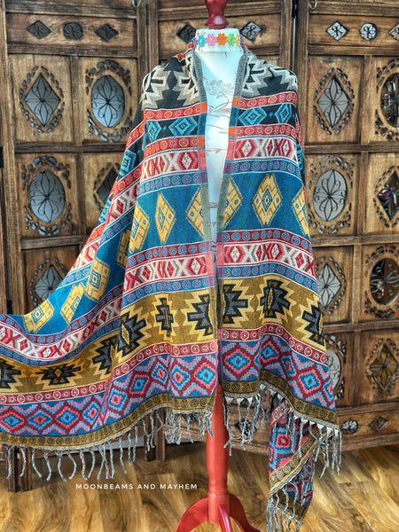 FIRESIDE BLANKET WRAP / SHAWL (BW12)