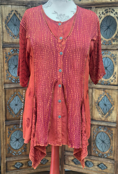 EARTHSONG BLOUSE - SIZE L (OF)