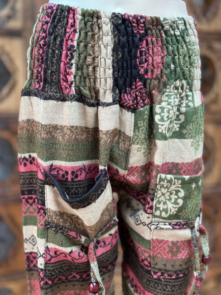 TREE TOPS FLEECE HAREM TROUSERS (S/M)