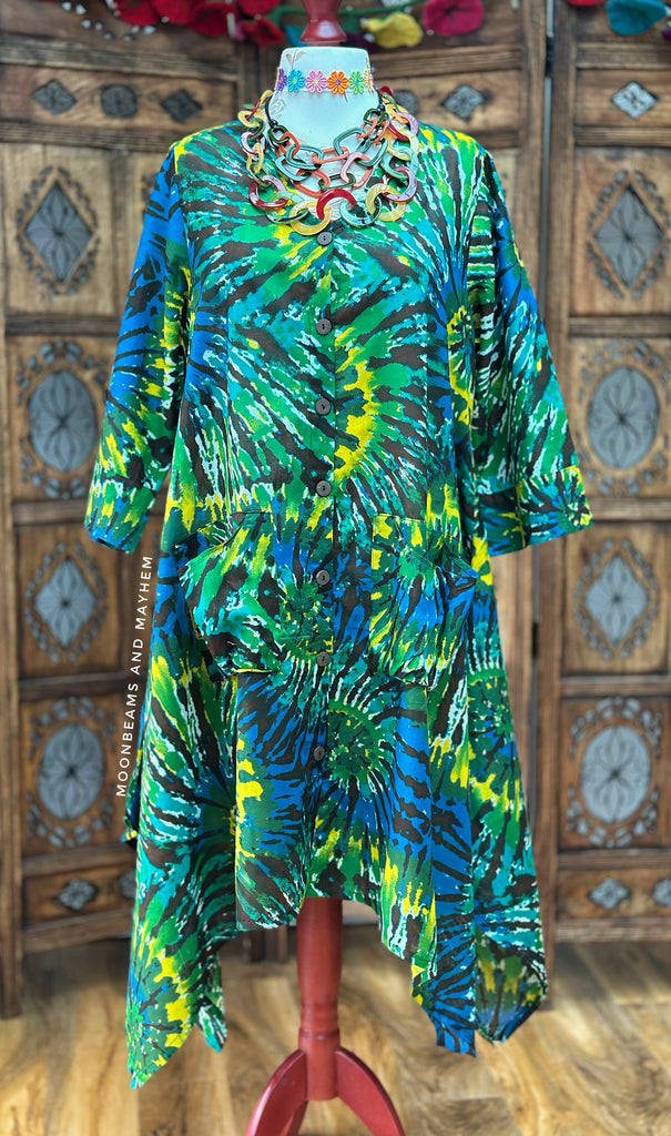 PAINT SPLASH ART TUNIC / DRESS (L/XL) - MoonbeamsandMayhem