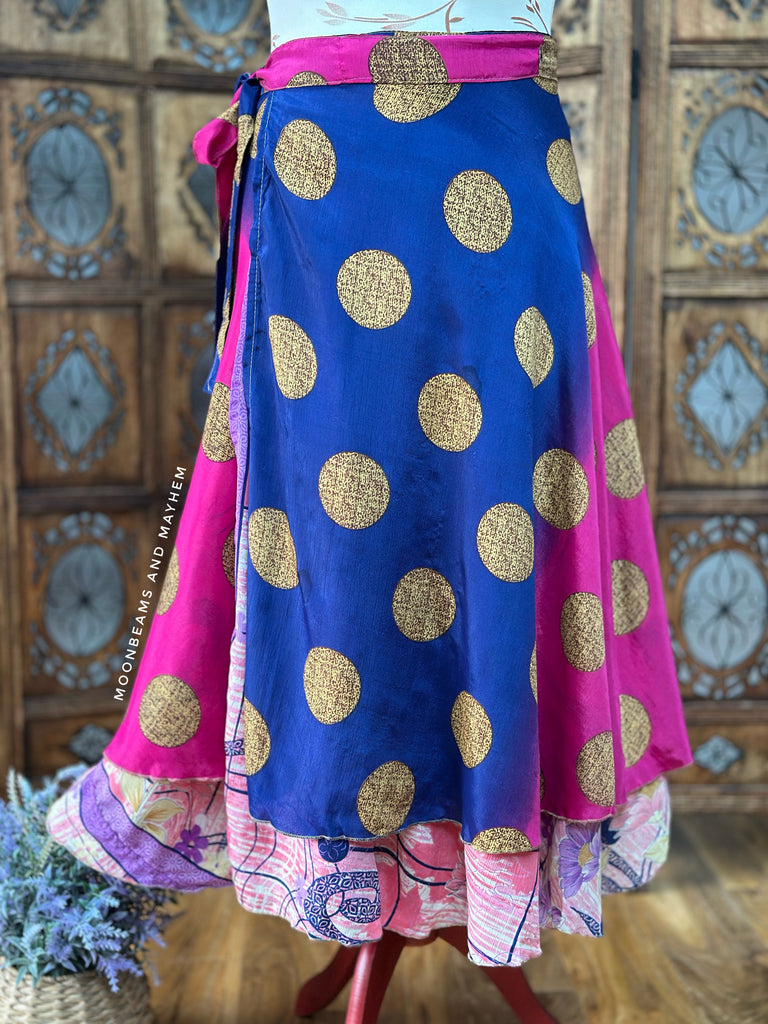 BEAUTIFUL SHANGRI-LA WRAP SKIRT (SR820) - MoonbeamsandMayhem