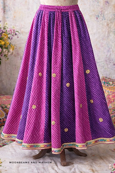 TWILIGHT GARDEN SKIRT - MoonbeamsandMayhem