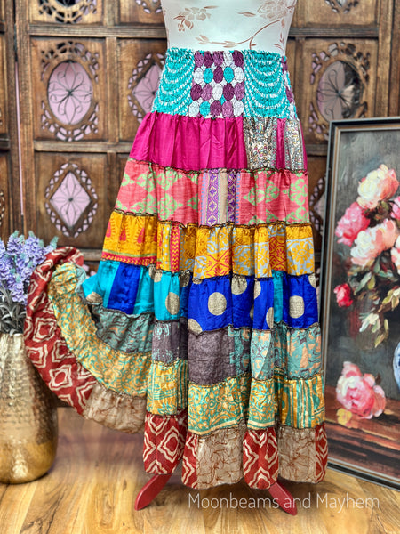 SHANGRI LA RUFFLE MAXI SKIRT (SR823)