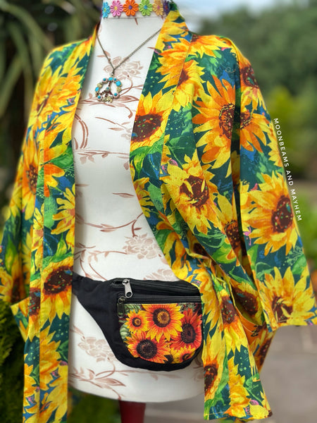 SUNFLOWER DAYDREAM KIMONO (K1-02-G)