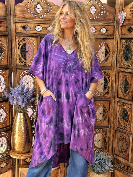 THE FORAGER TUNIC DRESS - AMETHYST