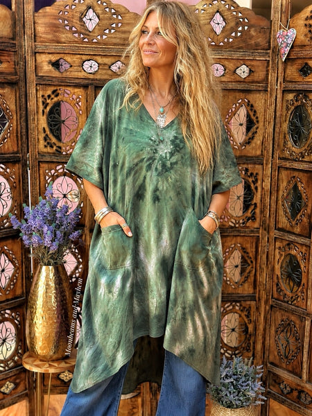 THE FORAGER TUNIC DRESS - WOODLAND GREEN