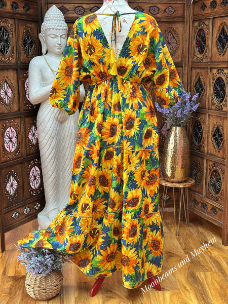 LOTUS LANE SUNFLOWER DRESS (SB39)