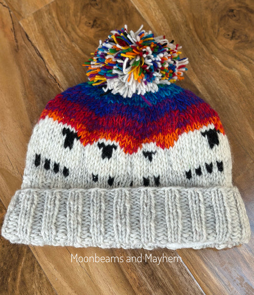 WOOLLY WHIMSY POM-POM HAT
