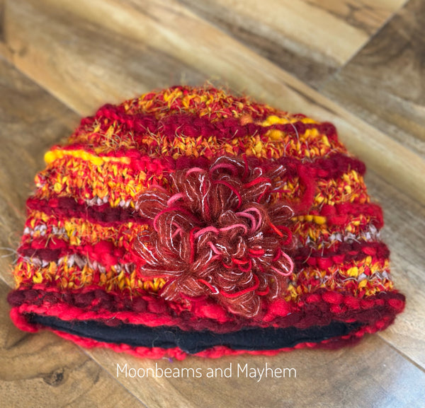 HARVEST GLOW FLEECE LINED WINTER HAT - MoonbeamsandMayhem