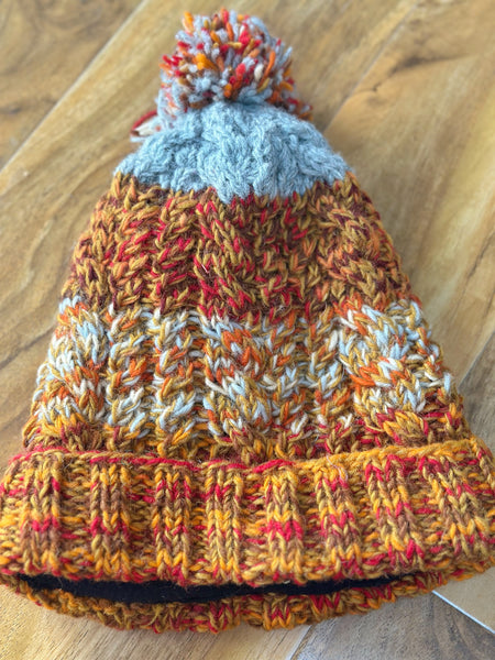 WARM WHIMSEY BOBBLE BEANIE - MoonbeamsandMayhem