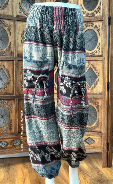 MOONLIT STORM WINTER HAREM TROUSERS  S / M