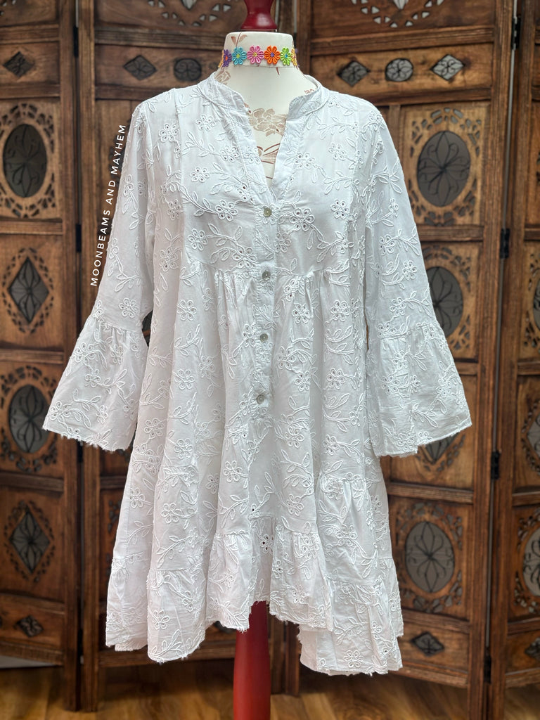 GABRIELLA WHITE TUNIC / TOP