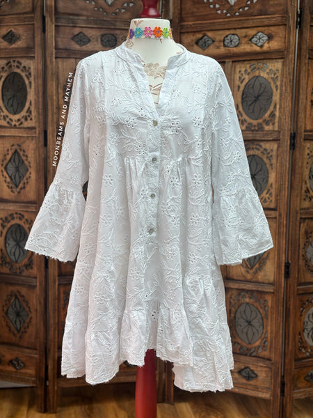 GABRIELLA WHITE TUNIC / TOP