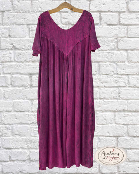 MAGENTA SOLSTICE FLOW DRESS (M80) - MoonbeamsandMayhem