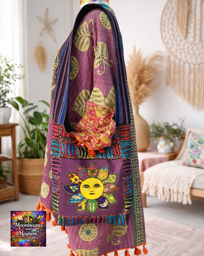 ARTISAN SUN SHOULDER BAG - MoonbeamsandMayhem