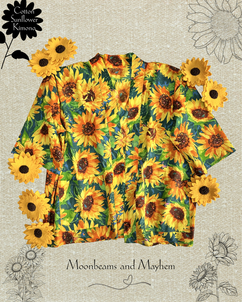 SUNFLOWER DAYDREAM KIMONO (K1-02-G)