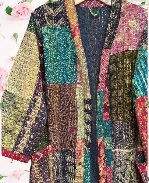 SAFFRON SOUL KIMONO/DUSTER COAT (OF756CL) - MoonbeamsandMayhem