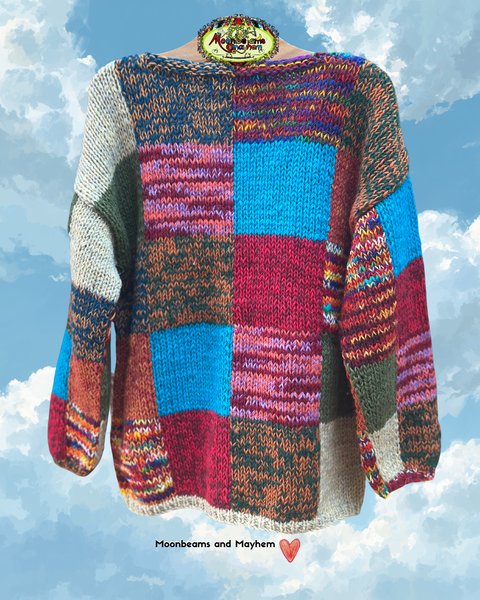 POCKETFUL OF SKIES WOOL CARDIGAN (WC07) - MoonbeamsandMayhem