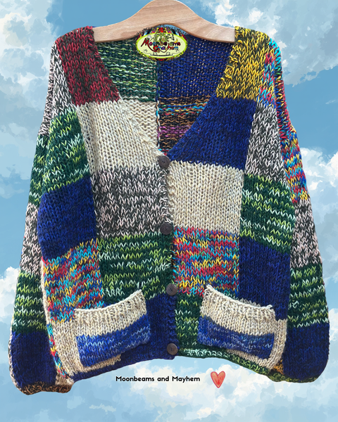 POCKETFUL OF SKIES WOOL CARDIGAN (WC08)
