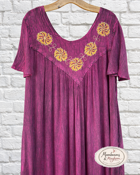 MAGENTA SOLSTICE FLOW DRESS (M80) - MoonbeamsandMayhem