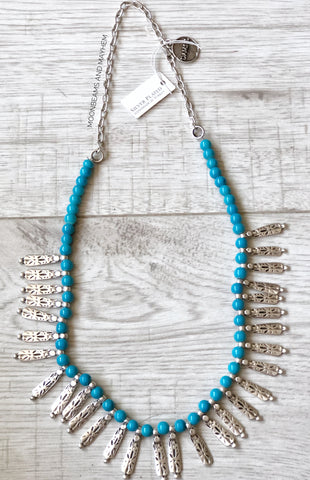 BEAUTIFUL TURQUOISE LAGOON  NECKLACE - MoonbeamsandMayhem