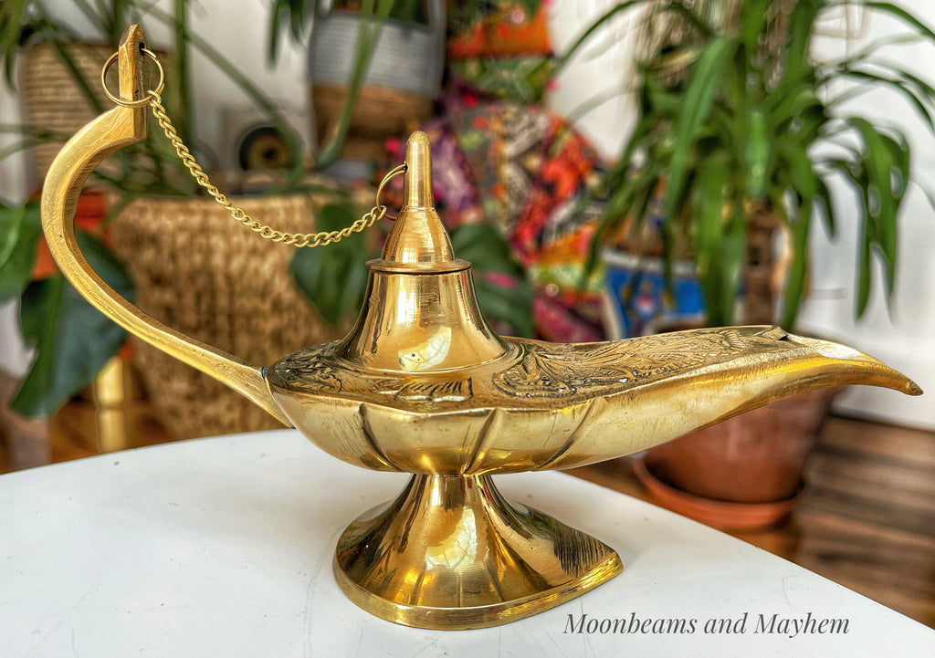Aladdin's Dream of Genie Lamp Incense Burner