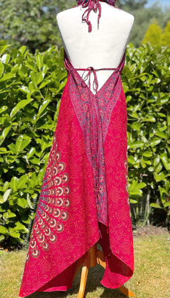 POPPY RED MANDALA MAXI DRESS UK 12 / 14 / 16 - MoonbeamsandMayhem