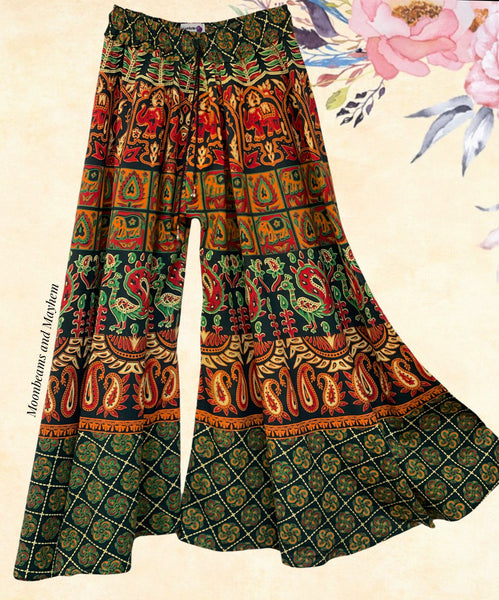 WILD INDIAN WIDE LEG TROUSER PANTS / FLARES (812) - MoonbeamsandMayhem