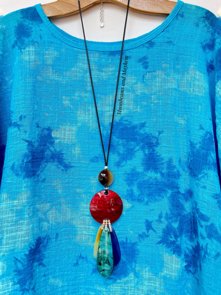 BEAUTIFULLY BOLD ACRYLIC COLOUR POP NECKLACE - MoonbeamsandMayhem